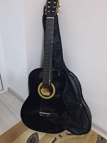 akustik gitara satisi: (Çanta ilə birlikdə) Klassik akustik gitara – qara rəng - 6 simli — 2