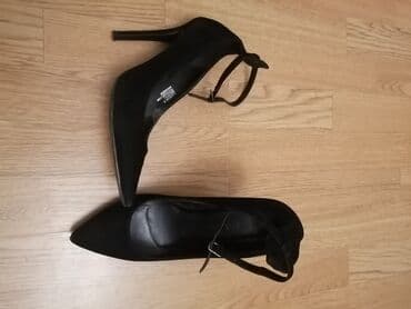 şnurlu qadın mokasinləri: Tuflilər, Ölçü: 38, rəng - Qara, İşlənmiş — 1