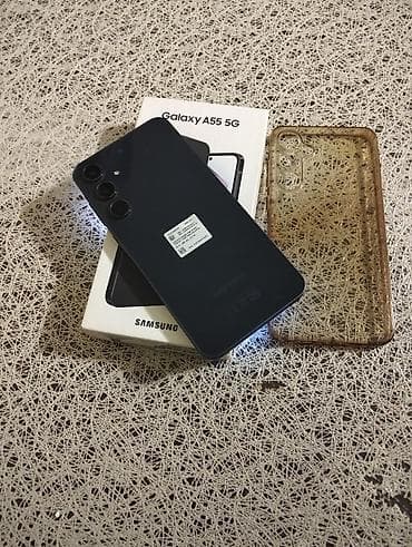 mikrafon şur: Samsung Galaxy A55, 256 GB, rəng - Qara, Barmaq izi — 2