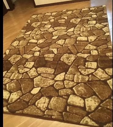 cay dasi: Daş naxışlı xalça 2x3 e - Dizayn: Təbii çay daşı effekti verən — 1