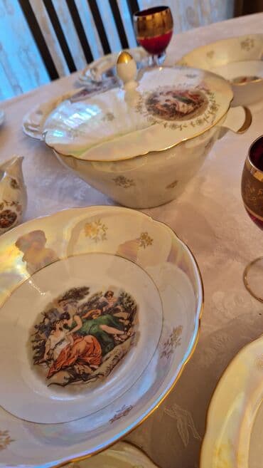 фольксваген поло седан 1 6: Обеденный набор, Фарфор, 6 персон, Германия — 3