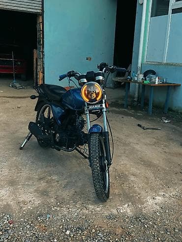 NAMA markalı motosiklet 110cc - Rəng: mavi, qara detallarla - Ön