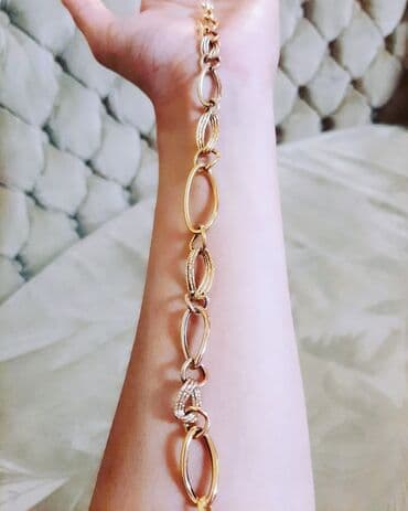 tək qaş: Bilərzik, Sarı qızıl, 585 Əyar, 576 g — 3