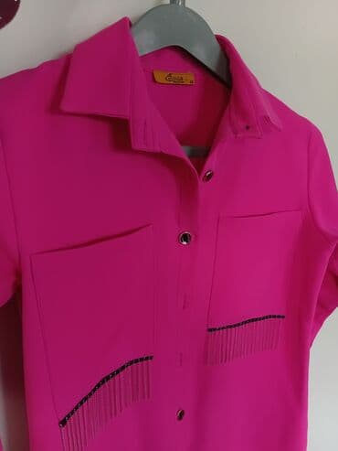 hicab geyimleri 2020: Qadın koftası – parlaq fuşya rəngi - Marka: Essa Collection (etiketdə — 2