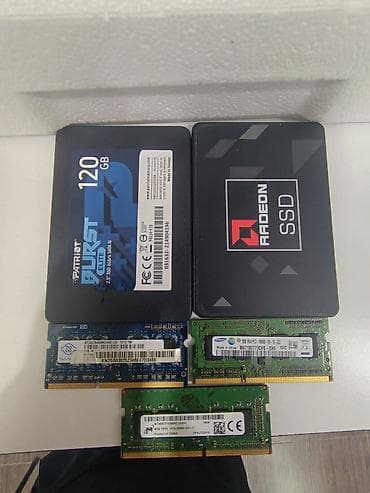 intel i7 3770: Satılır: SSD-lər və noutbuk RAM-ları (SO-DIMM) - SSD 1: Patriot Burst — 1