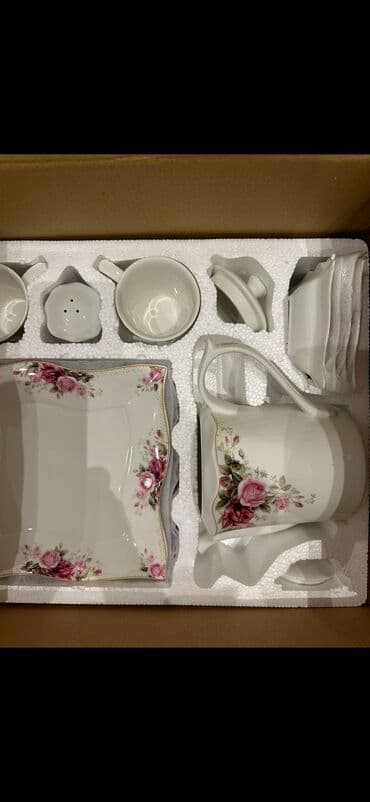 Mətbəx aksesuarları: Çay dəsti, rəng - Ağ, 6 nəfərlik, Türkiyə — 3