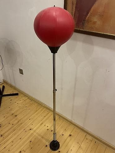 Boks kisələri: Tənzimlənən hündürlüklü zərbə manekeni (speed bag) - Dayaqlı, yaylı — 1