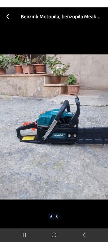 Benzinli Motopila, benzopila Meakida