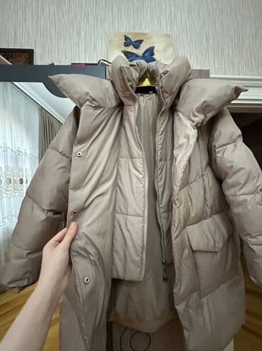 удлиненные женские куртки: Qadınlar üçün qalın, isti puffer tipli qış şişmə kurtka. - Rəng — 2