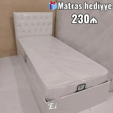 tək carpayilar: Yeni, Təknəfərlik çarpayı, Bazalı, Matras ilə, Siyirməsiz, Azərbaycan — 3