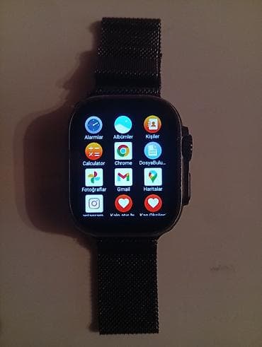 g8 max saat: İşlənmiş, Smart saat, Sensor ekran, rəng - Qara — 5