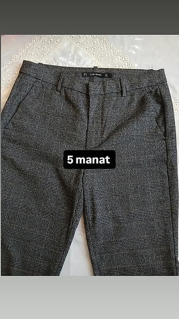 klassik şalvar: Şalvar, Zara, rəng - Qara — 2