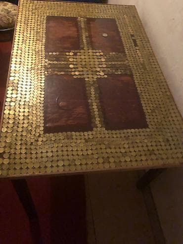 taxta şifaner: İşlənmiş, Açılmayan, Taxta, Dördbucaq masa — 2