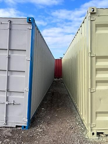 beton konteyner: Metal rəflərlə təchiz edilmiş modul konteyner anbar - Tip: 40 futluq — 6