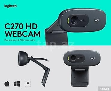 LOGITECH HD Webcam C270 ✔ Model: Logitech C270 ✔ Video keyfiyyəti