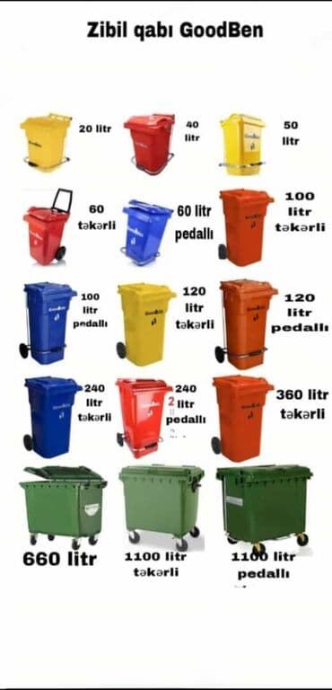 cex qablari: Zibil qabi goodbin 1100 lt zibil qabi (tullanti qabi) 1100 lt Tekerli — 1