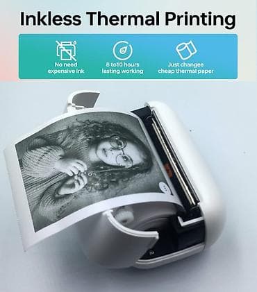 mi printer: XBOSS L2 Mini Printer – 304 DPI Bluetooth Termal Yazıcı — 3