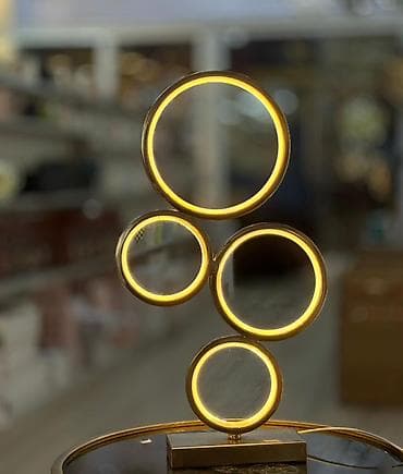 stolustu lampa: Müasir masaüstü LED işıqlandırma dekoru - Dizayn: Qızılı tonlarda — 6