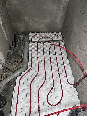 Ремонтные работы: Xidmət: Suvaq altı santexnika və isti döşəmə (su əsaslı) — 1