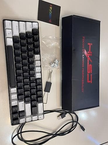 Məhsul: HXSJ mexaniki klaviatura (model: J100, 60% kompakt)