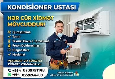 ev ucun kondisanerler: Kondisioner Beko, İşlənmiş, 50-60 kv. m, Daxili blok, Kredit yoxdur, Ödənişli quraşdırma — 1