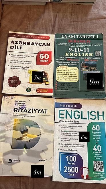 nar 1 saat: 6-cı sinif üçün dərsliklər dəsti Paketə daxil olan kitablar: - — 9