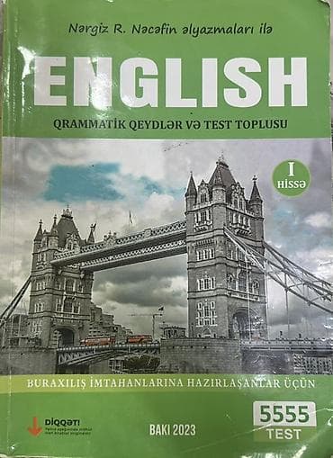english kitab: Məhsul: “English – Qrammatik qeydlər və test toplusu (I hissə)” — 1