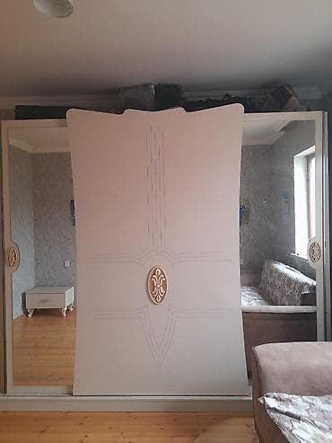 2 qapılı, Güzgülü, Bej, Digər material, Kupe, Düz dolab