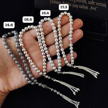 Aksesuarlar: Gümüş təsbeh kolleksiyası Qram- 9.5 AzN - Material: 925 ayar gümüş — 5