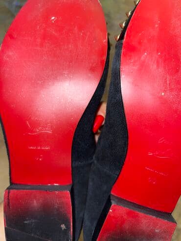 детские кожаные туфли: Туфли, Размер: 39, цвет - Черный, Б/у — 4