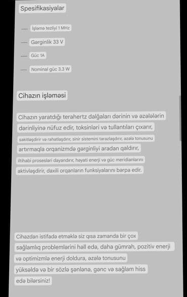 ucuz akumulator: Uz ve beden ucun massaj aparati yenidir islenmeyib. Tecili satilir — 3