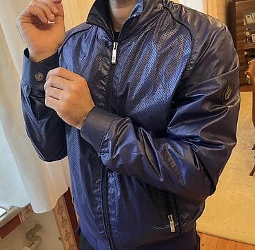 kişi geyimler: Sabri Özel kişi küləkliki – lacivərt rəng M razmer - Model: yüngül — 1