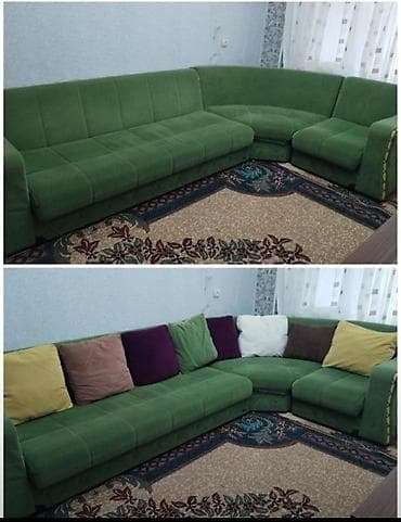 ofis divani: Künc divan, İşlənmiş, Açılan, Vеlur parça, Çatdırılma yoxdur — 1