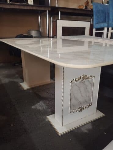 qonaq masa: Qonaq masası, Açılmayan, Mərmər, Dördbucaq masa — 1