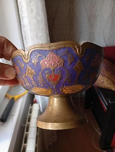 qab dəsti: Misir mis qablar dəsti – əl işçiliyi ilə naxışlanmış - Material: mis — 2