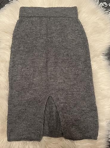 karandaş ətək: Midi Ətək, Trikotaj, XS — 2