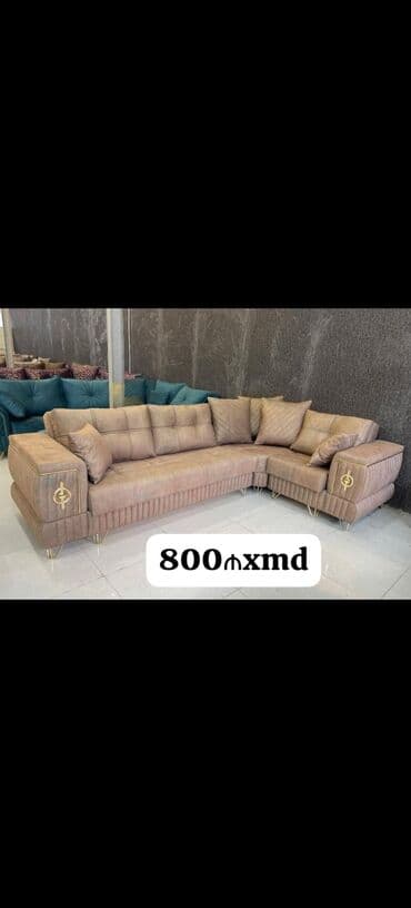 kalidor ucun alcipan fiqurlari: Künc divan, Açılmayan, Bazasız, Vеlur parça — 8