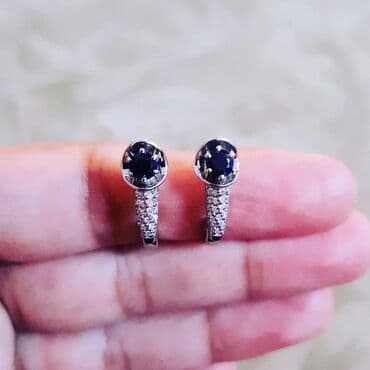 qas sirqalar: Sırğa, Ağ qızıl, 585 Əyar — 3