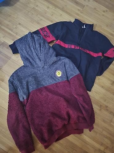 idman destleri: Uşaq üçün kapüşonlu sviter və sweatshirt dəsti Ölçü: 10–11 yaş (yawa — 3