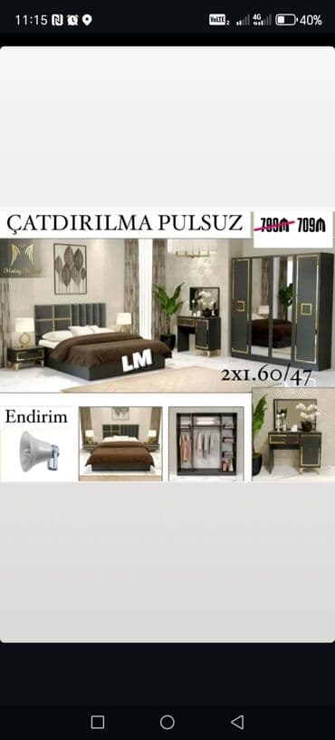 tuba: 2 təknəfərlik çarpayı, Dolab, Komod, Termo, Türkiyə, Yeni — 2