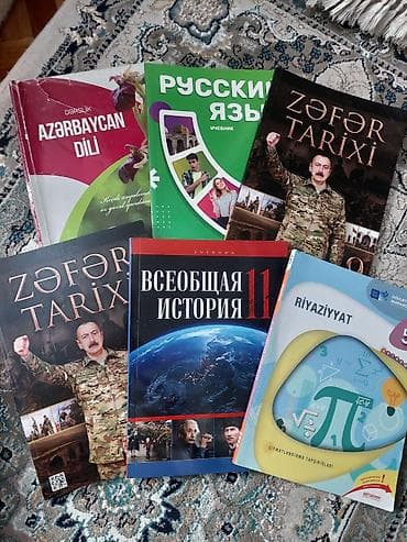 Məktəb dərslikləri və əlavə vəsaitlər paketi Komplektə daxildir: -