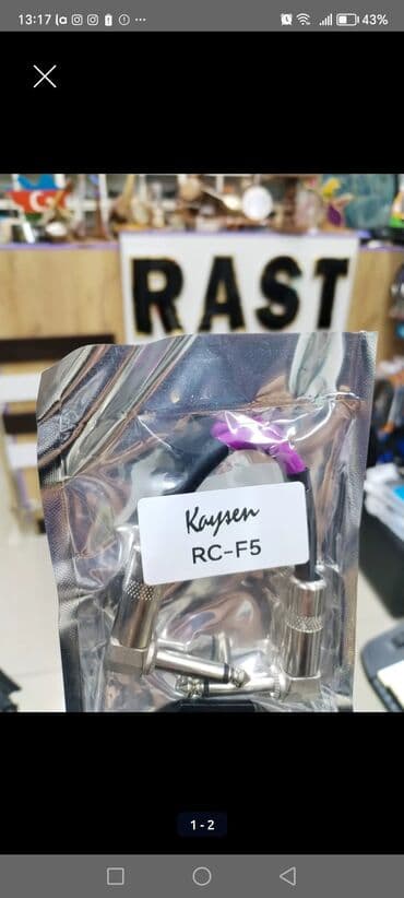 perexadnik: Kabel RC-F1 Musiqi alətləri kabeli RC-F1M SES KABELI Gitara kabeli — 25