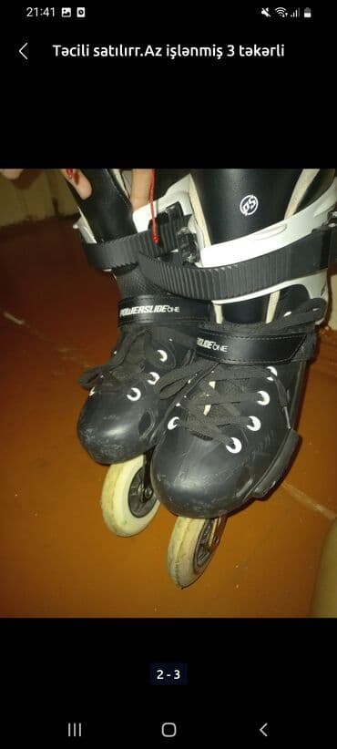 Maskalar, eynəklər: 🛼 Satılır – Az işlənmiş orijinal rolik (BRONX + Powerslide təkərlər) — 3