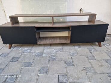 Другие товары для дома: Прямой ТВ стенд, С полками, Ламинат — 1