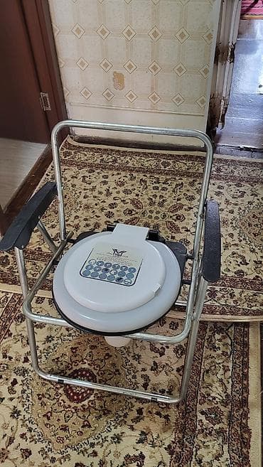 Daşınan komod kreslosu (tualet stulu) - Metal karkaslı, möhkəm və — 3