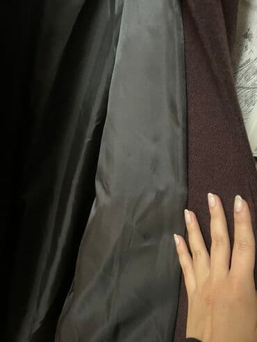 Baş geyimləri: Palto, Zara, M, rəng - Qəhvəyi — 8