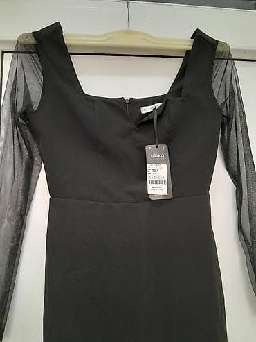 tulum geyim: Etika Collection qadın paltarı - Rəng: qara - Model: 8043 - Uzunluq — 1
