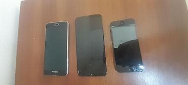 Məhsul: 3 ədəd mobil cihaz dəsti Təsvir: - Samsung smartfon (sol