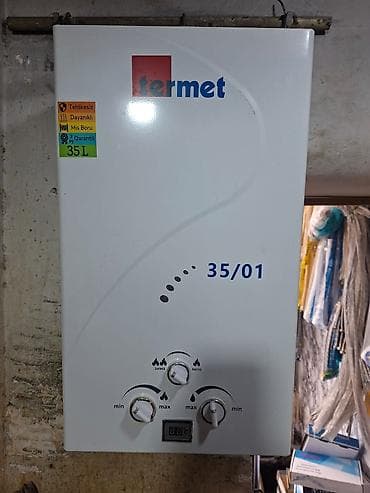 hamam kalonka: Termet 35/01 qazla işləyən su qızdırıcısı və Modena divar tipli kombi — 1