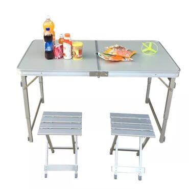 toxunma saplar satisi: Yeni, Dördbucaq masa, 4 stul, Açılan, Skameykalar ilə — 4